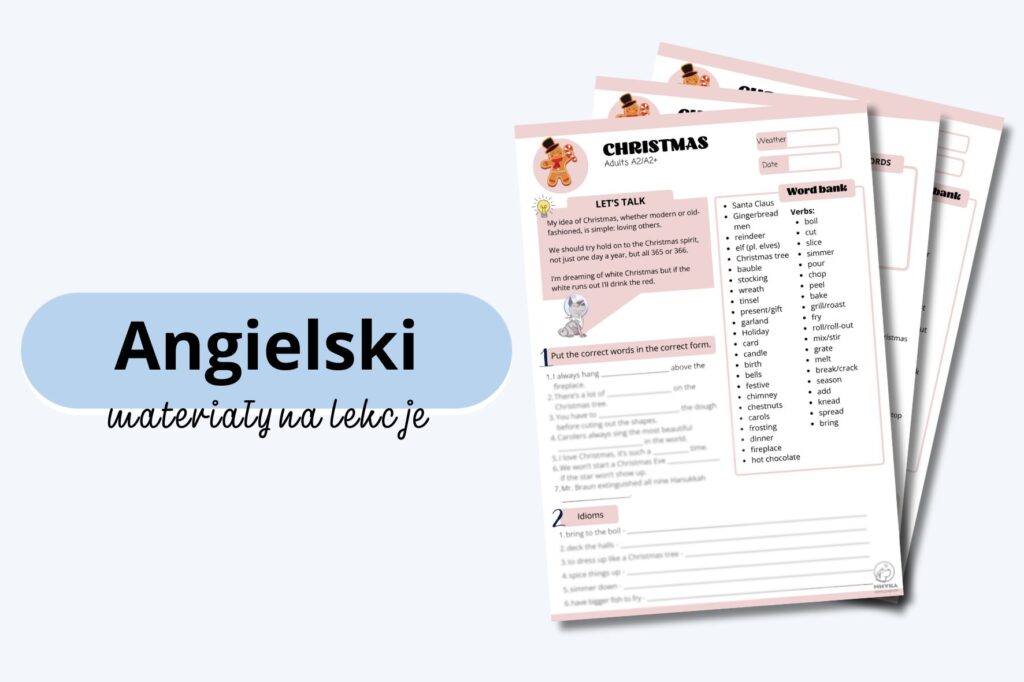 Whyka materiały na zajęcia angielski