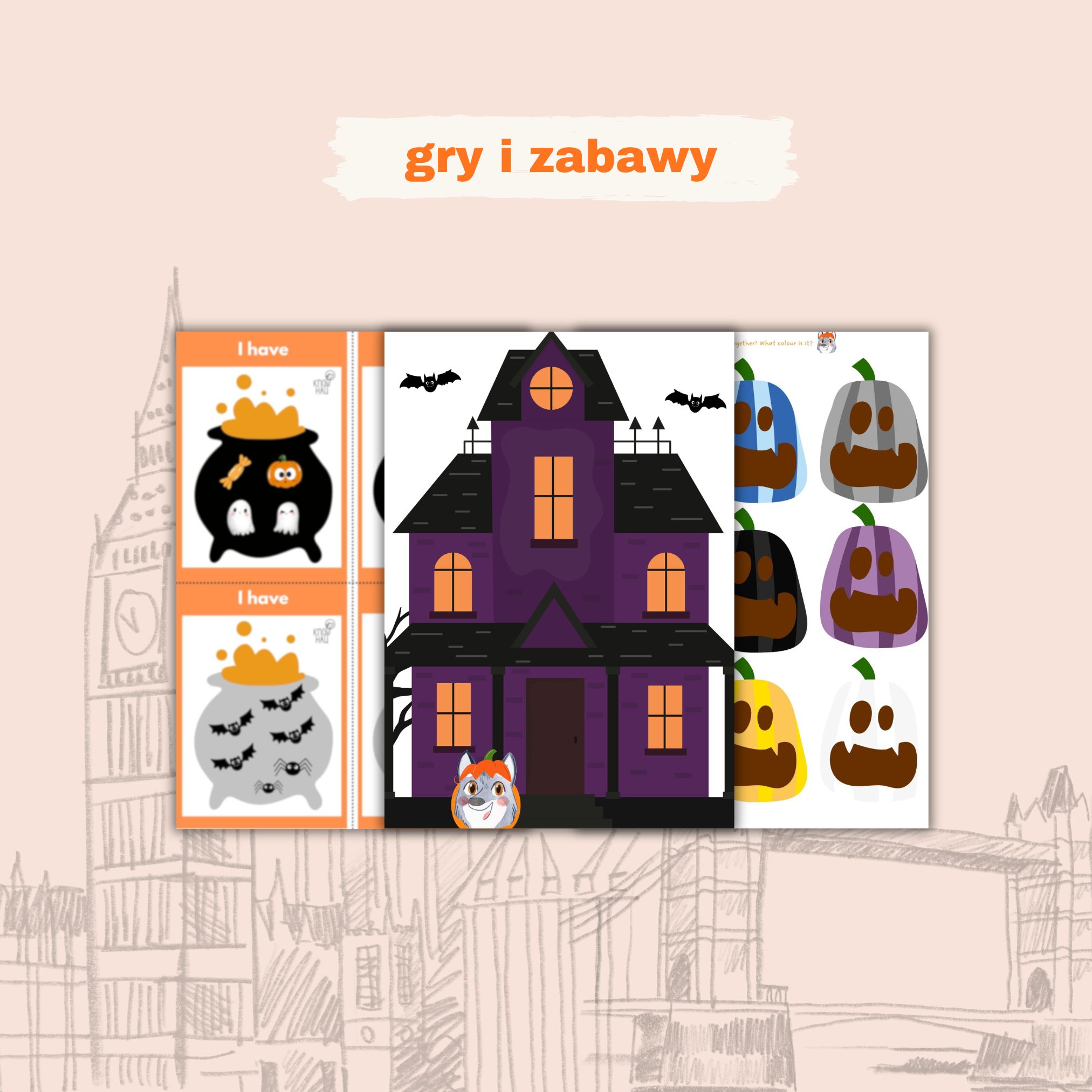 Halloween po angielsku dla przedszkolaków – gotowy zestaw pełen magii
