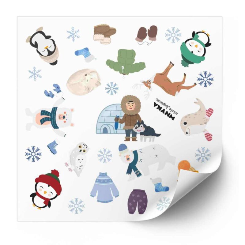 Mata edukacyjna "Arctic Animals" - różne rozmiary
