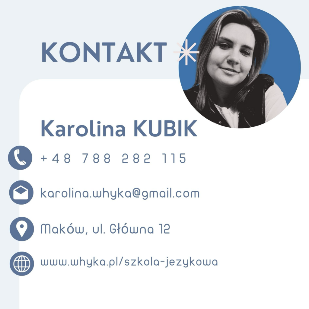 Karolina Kubik 788 282 115 Angielski Maków Skierniewice