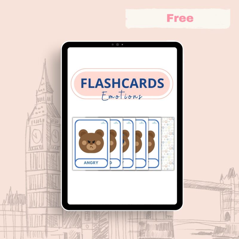 flashcards emocje po angielsku