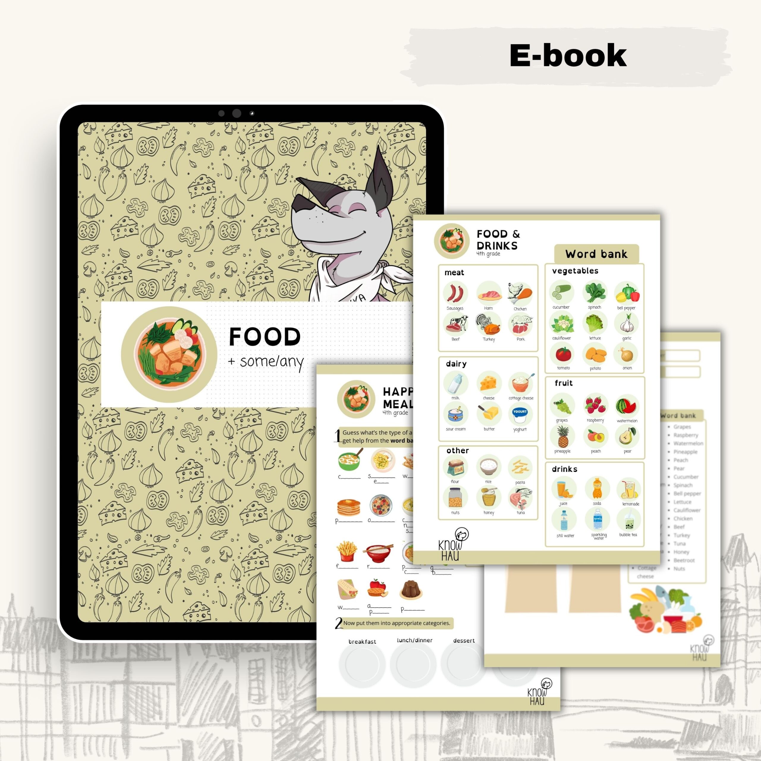 Food & Drinks + Some/Any – gramatyka klasa 4 | PDF + prezentacja + flashcards