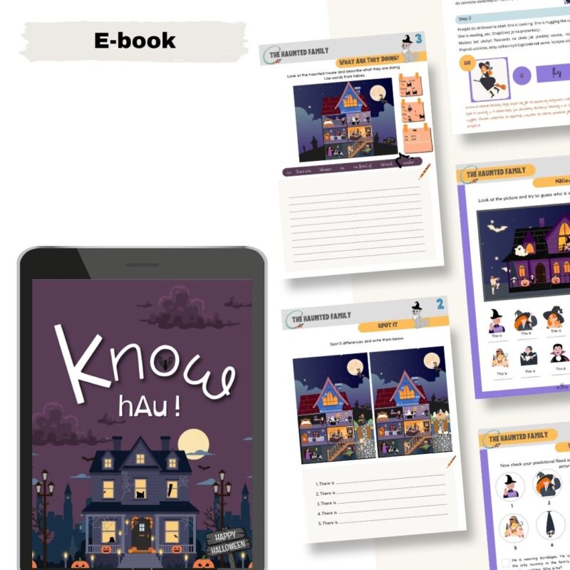 Halloween po angielsku – The Haunted Family, karty pracy i flashcards dla klasy 2 i 3 Halloween po angielsku – The Haunted Family, karty pracy i flashcards dla klasy 2 i 3