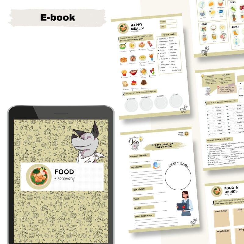Food & Drinks + Some Any – pakiet do gramatyki dla klasy 4 z prezentacją i flashcards Food & Drinks + Some Any – pakiet do gramatyki dla klasy 4 z prezentacją i flashcards