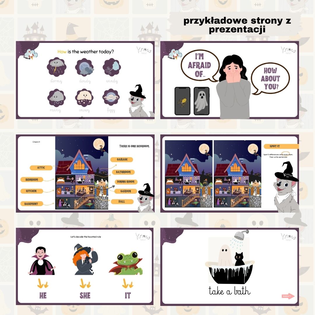 Halloween po angielsku – The Haunted Family, karty pracy i flashcards dla klasy 2 i 3